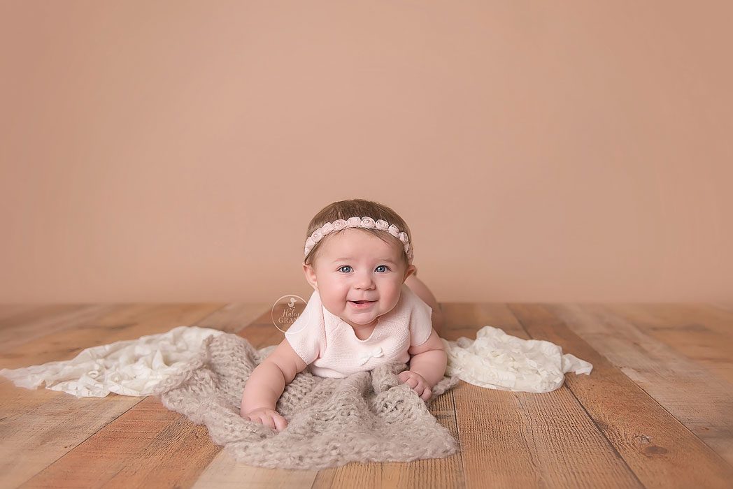 6 Month Baby Milestone Portraits Austin Texas